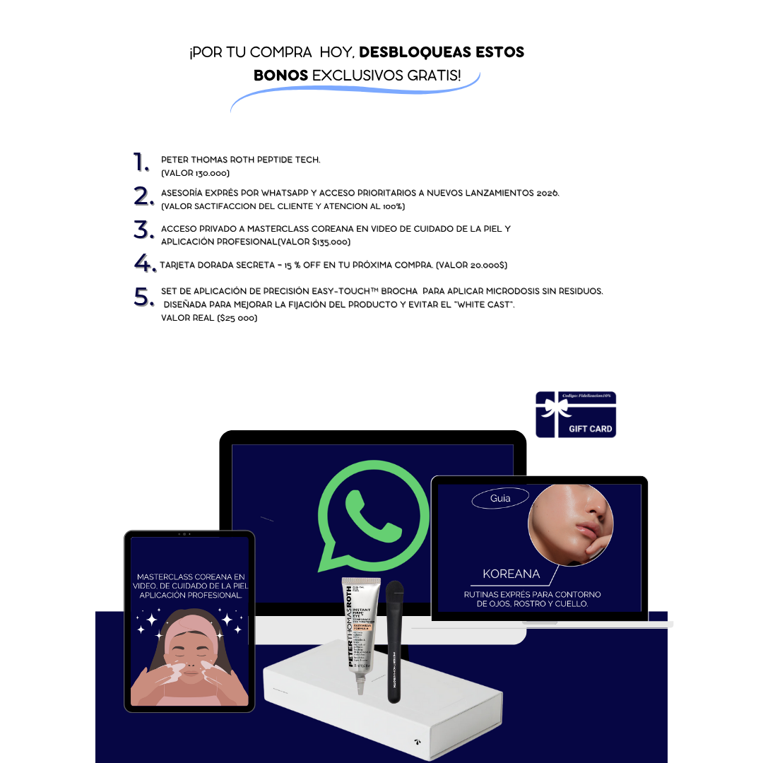 Gel rejuvenecedor de Piel - Péptide roth TECH + Brocha GRATIS