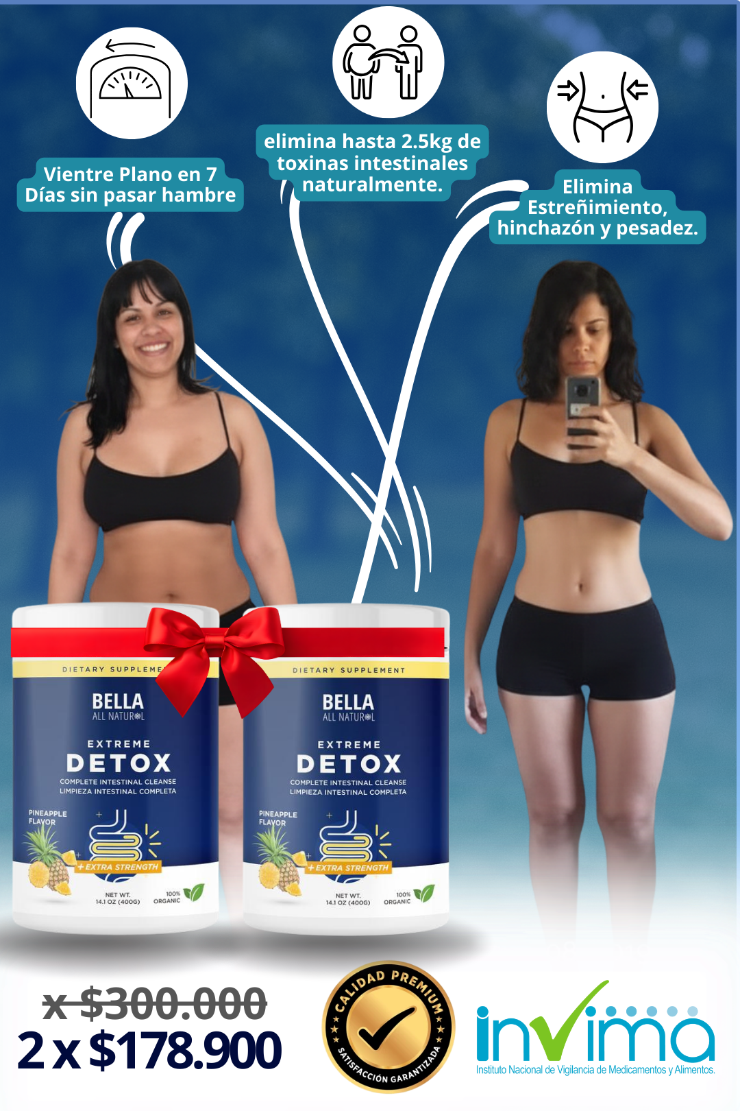 Pack detox - logra tu peso ideal en 2026 | Elimina toxinas acumuladas y acelera tu proceso