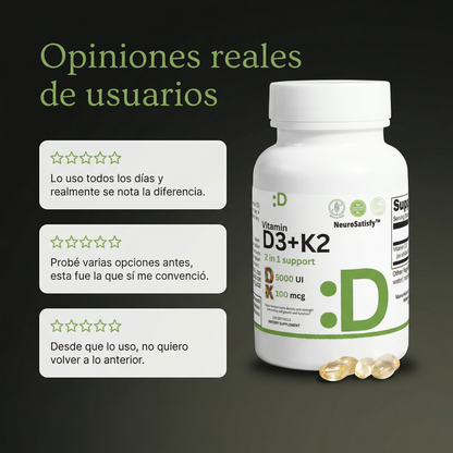 Vitamina D3 + K2 | Aliviate del dolor en la rodilla, las articulaciones y Manos
