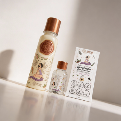 Keratina kit  3 en 1. Tratamiento capilar + Serum capilar + Bio serum en sachet