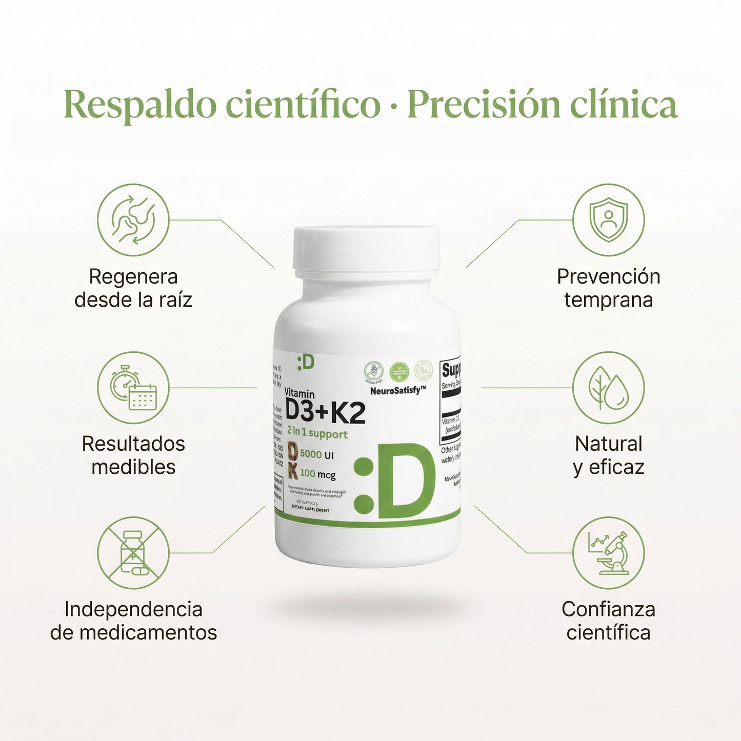 Vitamina D3 + K2 | Aliviate del dolor en la rodilla, las articulaciones y Manos