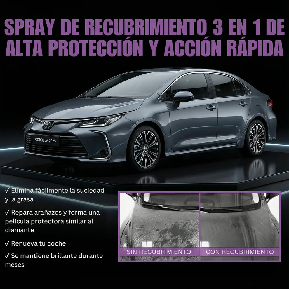 Pack x3 Spray ceramico | escudo hidrofobico contra polvo, Sol y agua