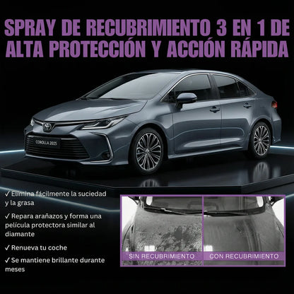 Pack x3 Spray ceramico | escudo hidrofobico contra polvo, Sol y agua