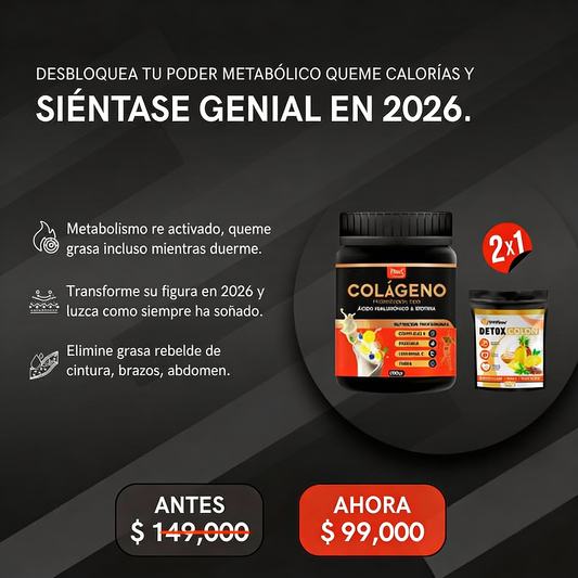 Kit Collageno + TE DETOX  Queme calorias y sientase genial en 2026