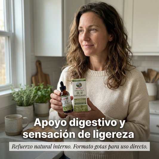 Aceite de oregano en gotas - elimina el hongo candida y mantente Ligera